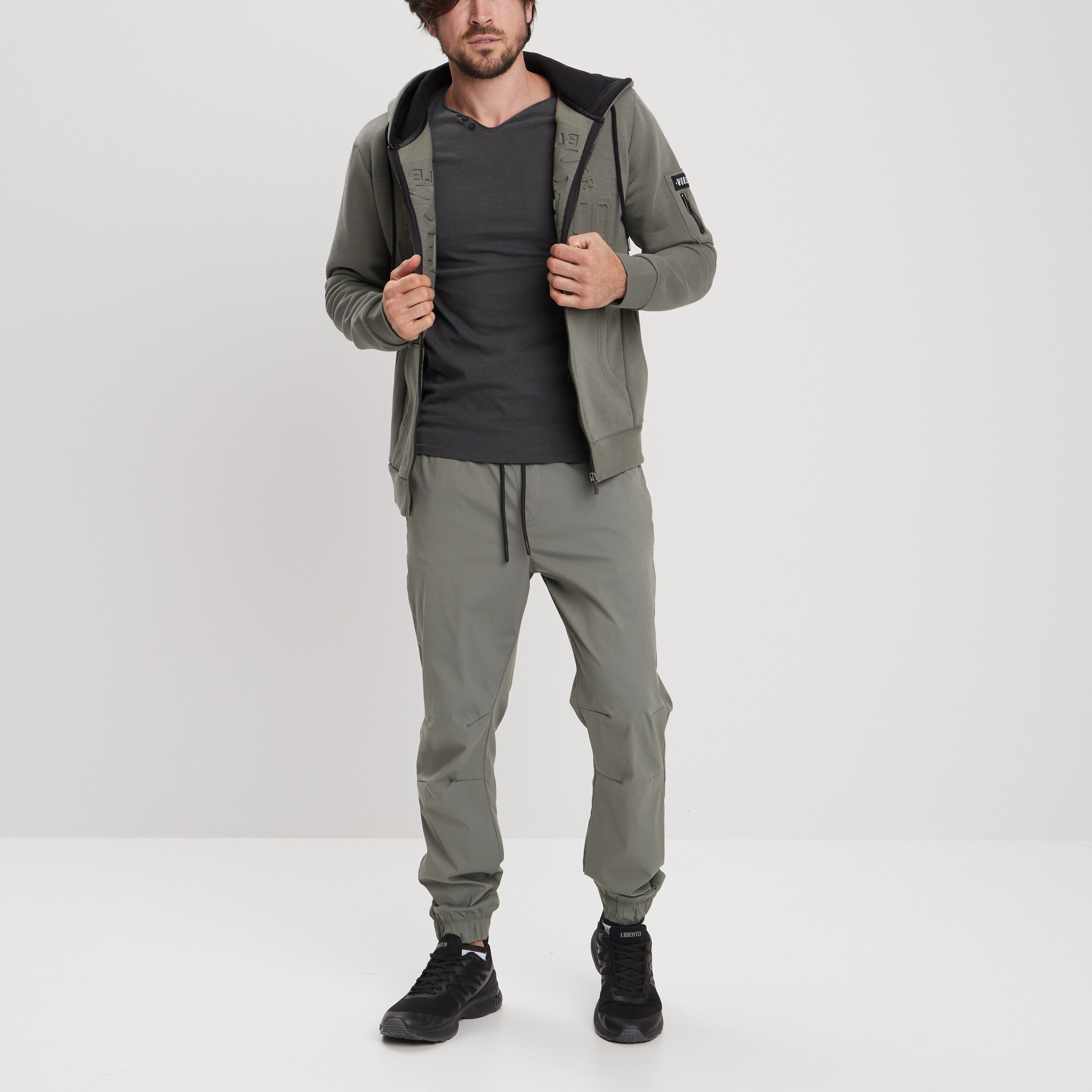 T-shirt manches longues Liberto gris foncé homme | La Halle