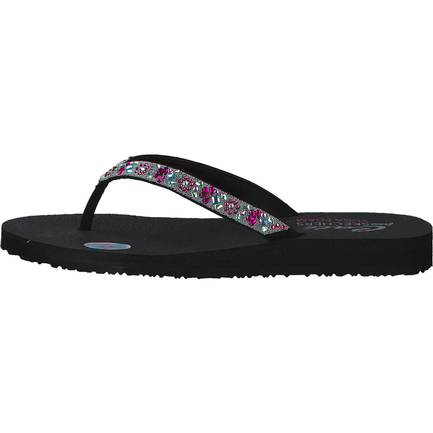Skechers 119283, Zehentrenner, Damen, Schwarz
