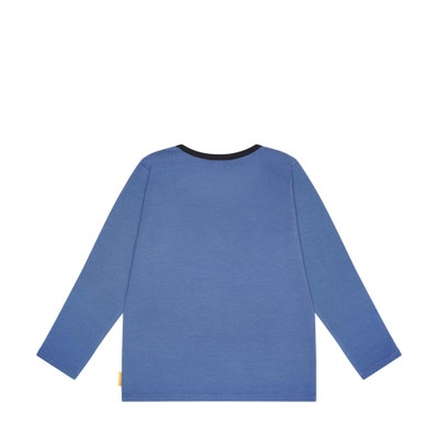 T-Shirt langarm, mittelblau für Jungs