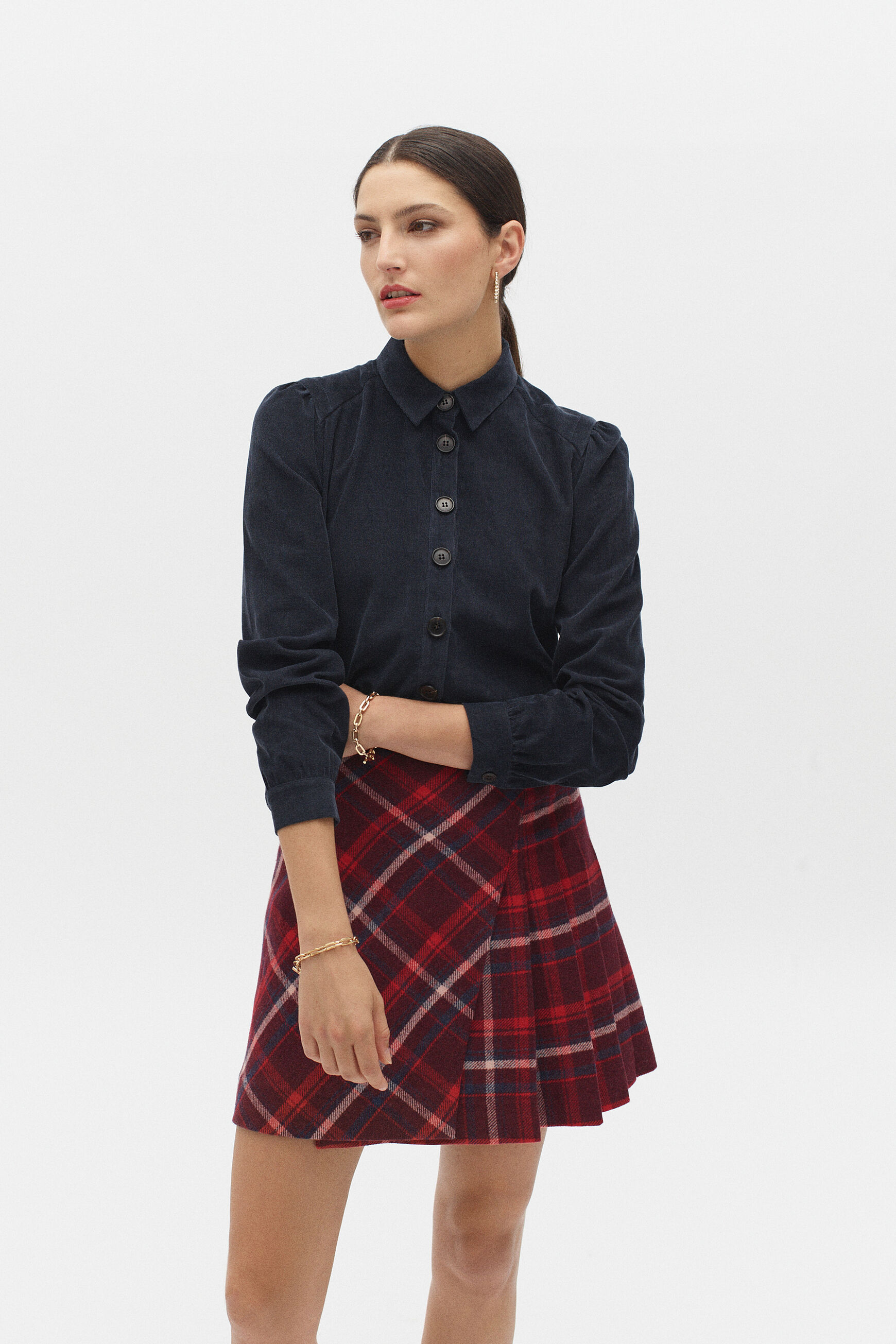 chemisier tokyo bleu marine femme