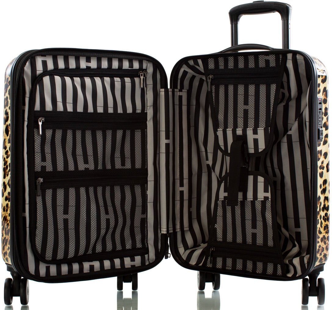 Heys Hartschalen-Trolley Leopard, 53 cm, 4 Rollen, mit Volumenerweiterung