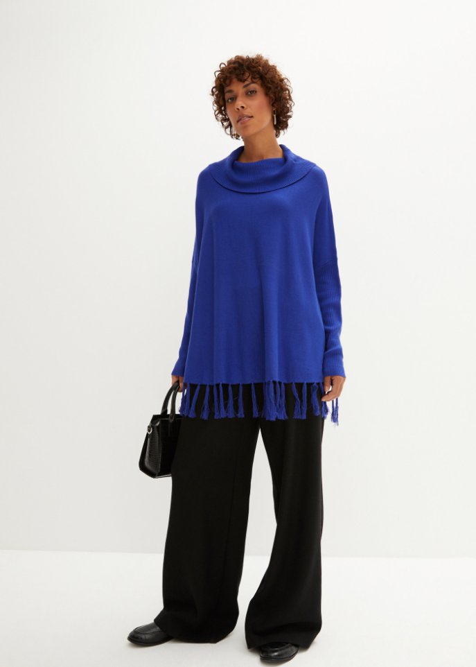 Pullover mit Fransenkante