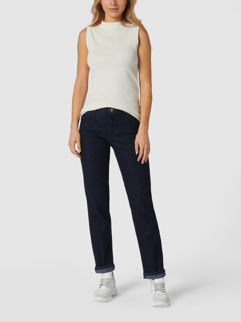 Jeans mit Stretch-Anteil in marineblau