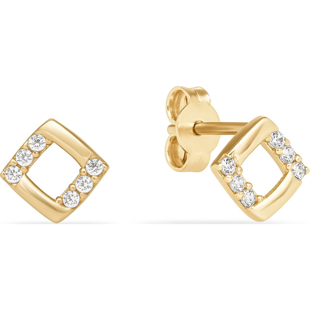FAVS Boucles d'oreilles à fermoir à poussette 375 Or jaune Boucles d'oreilles
