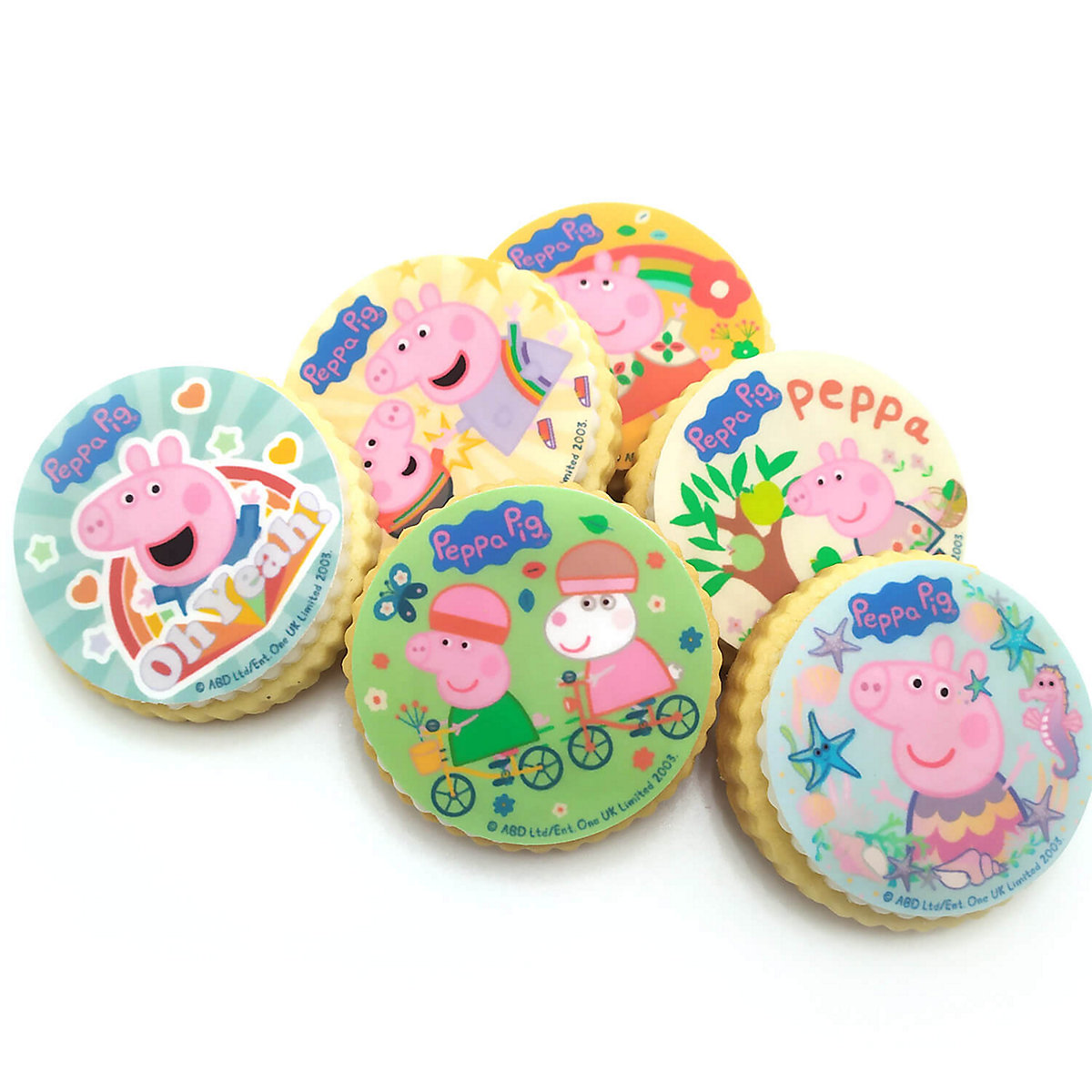 Essbare Muffinaufleger Peppa Wutz, rund, 5.8cm