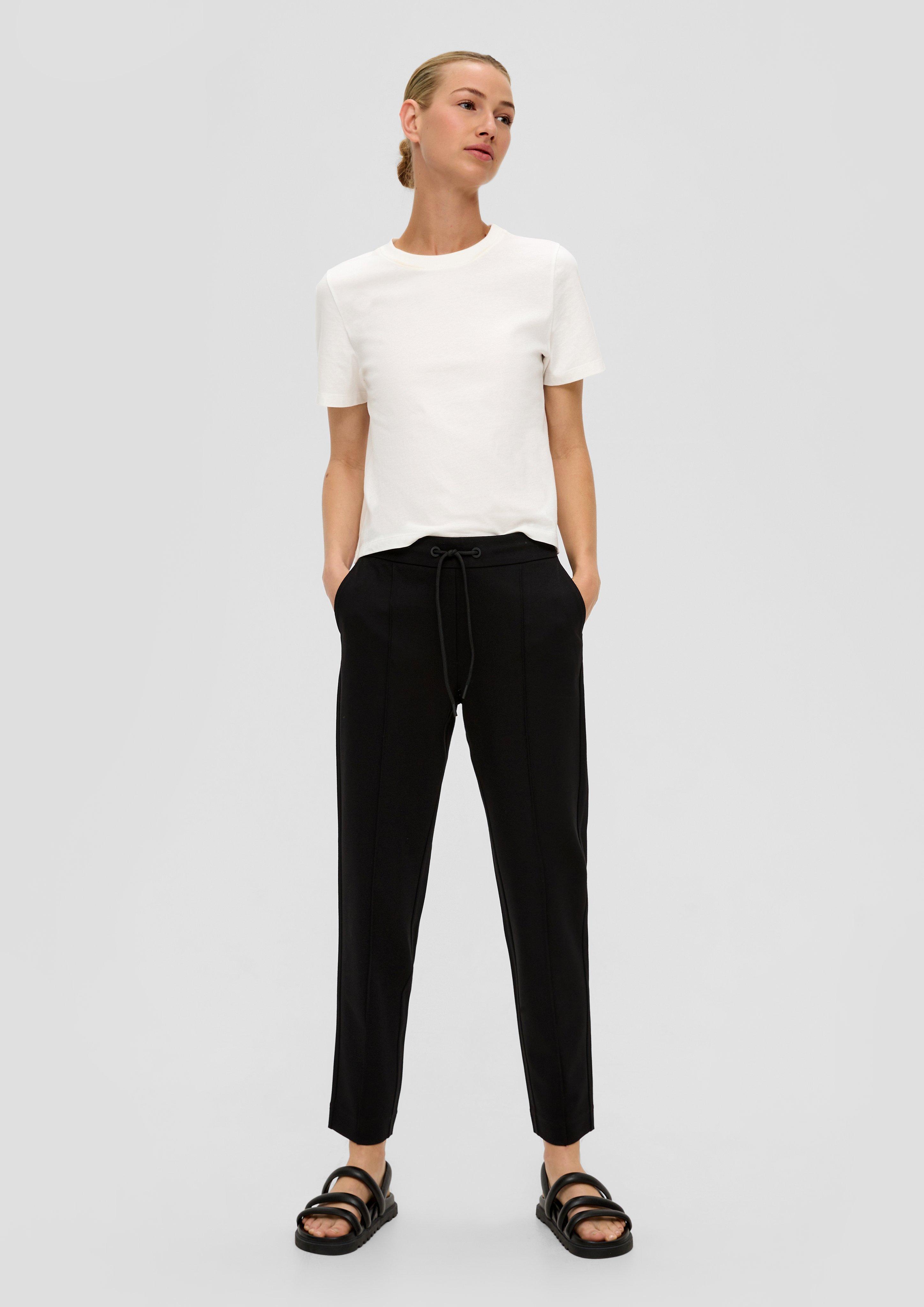 Relaxed: Twill-Joggpant aus Interlock-Jersey  2136567-9999