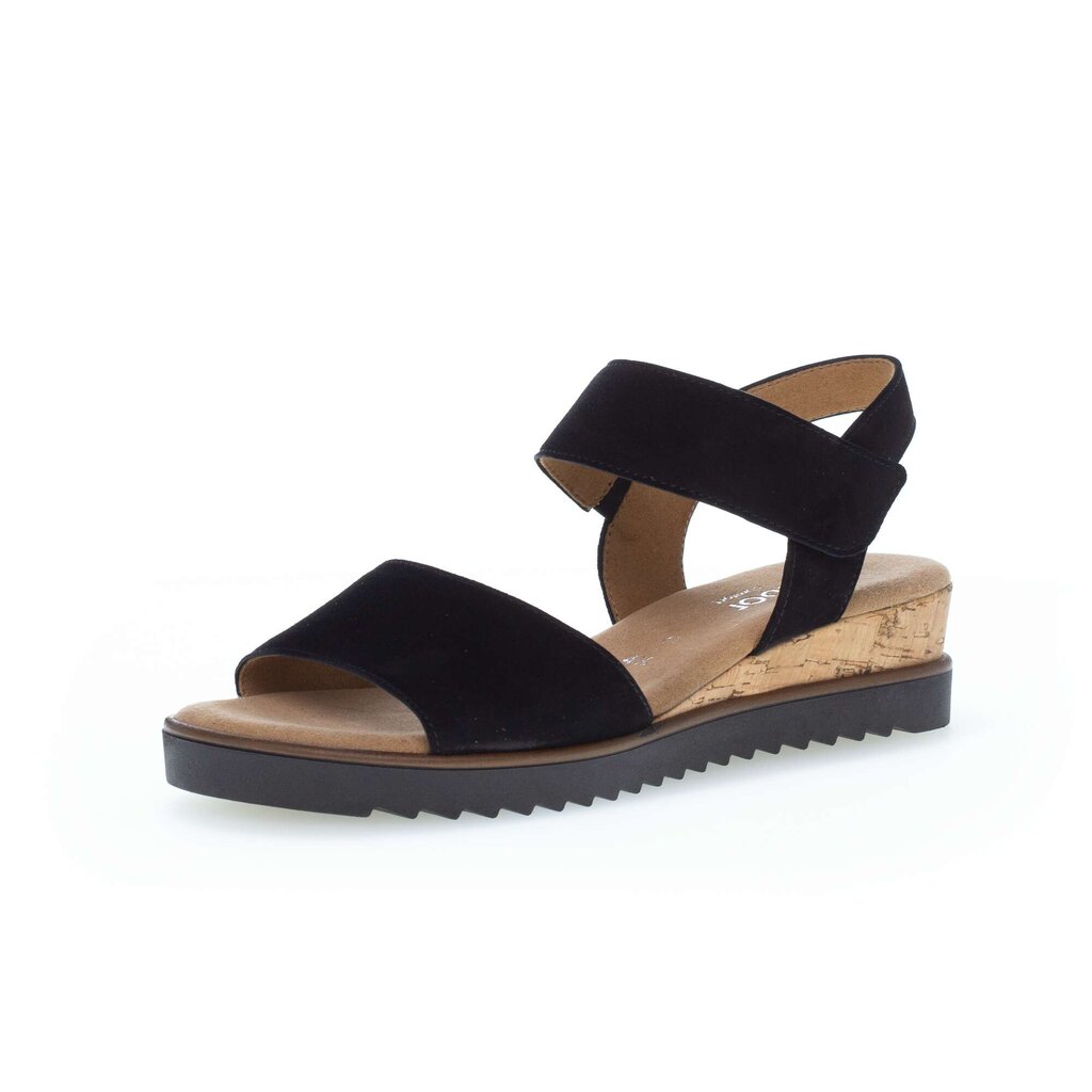 Gabor comfort Keilsandalette schwarz