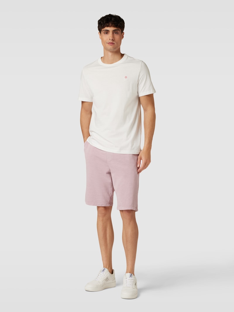 Sweatshorts mit Tunnelzug Modell 'Washer' in rosa