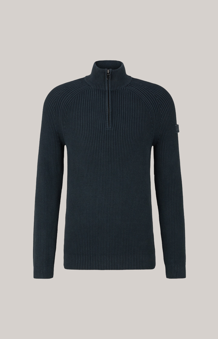 Baumwoll-Pullover Henricus in Dunkelblau