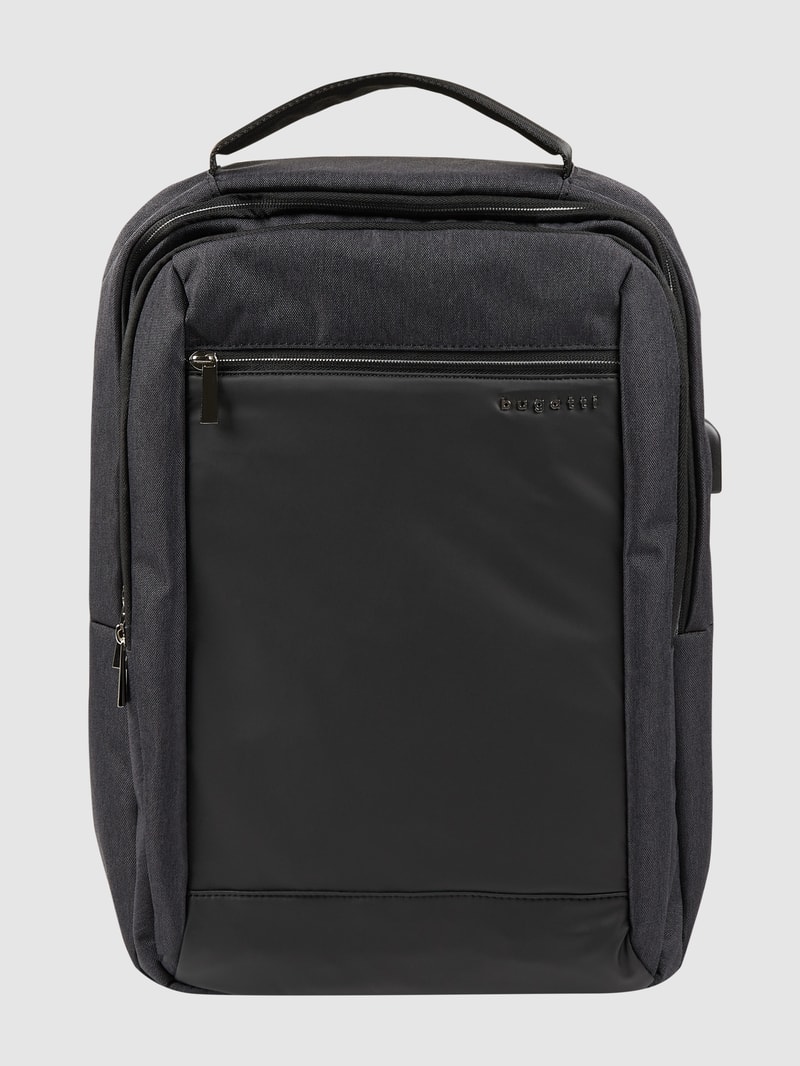 Rucksack mit wattiertem Laptopfach - RFID-blocking in anthrazit meliert