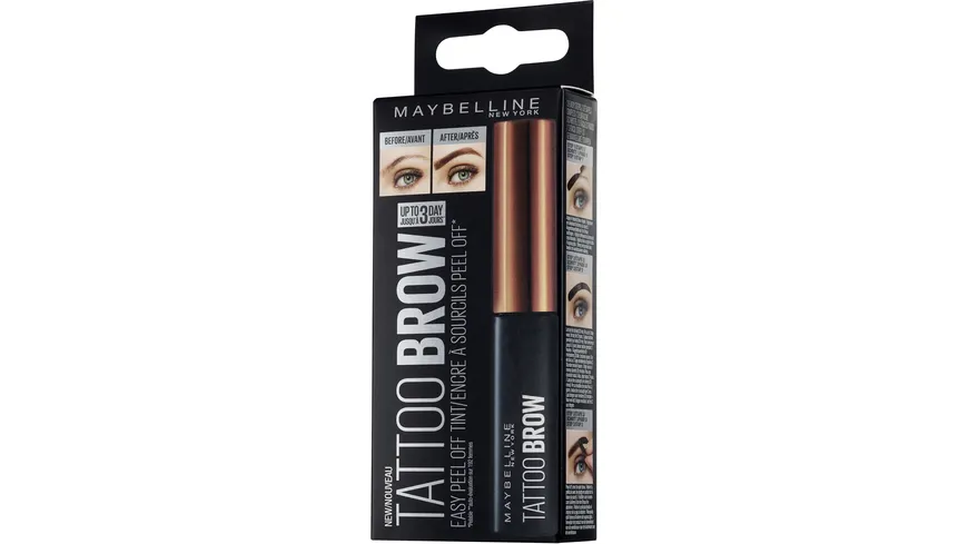 MAYBELLINE NEW YORK Augenbrauenstift Tattoo Brow Gel Tint 5 g 2 - Medium Brown