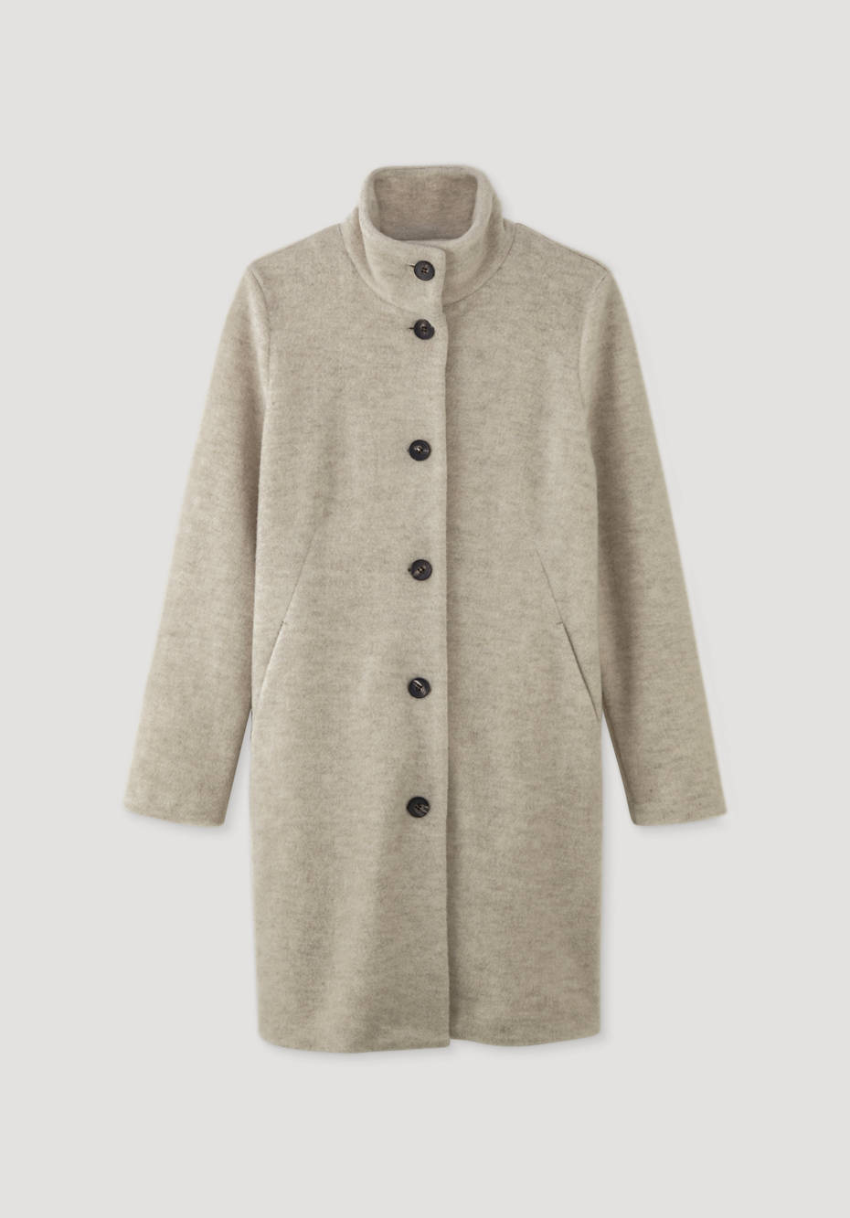 Wollfleece Mantel aus reiner Bio-Merinowolle