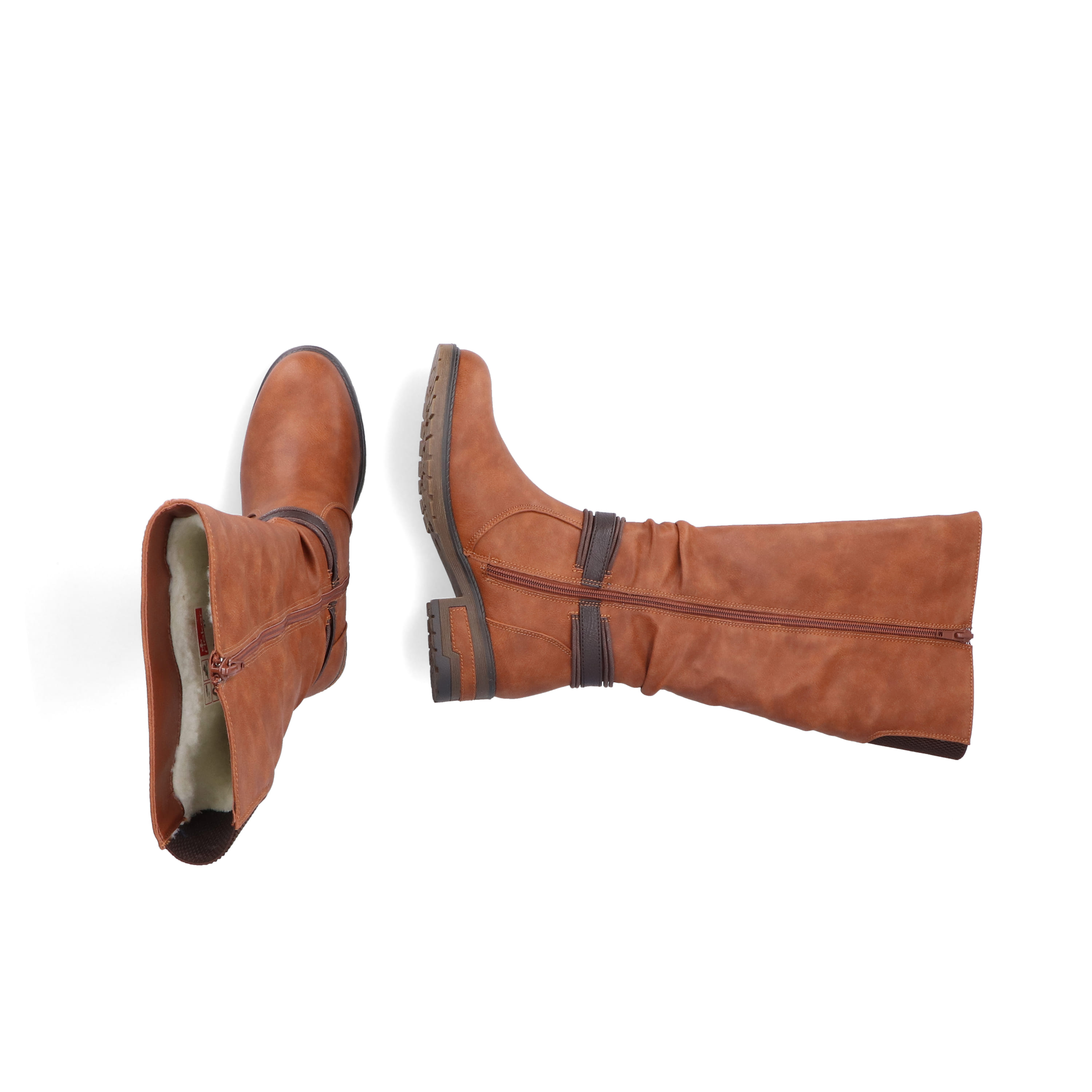 Rieker Damen Hochschaftstiefel nougatbraun