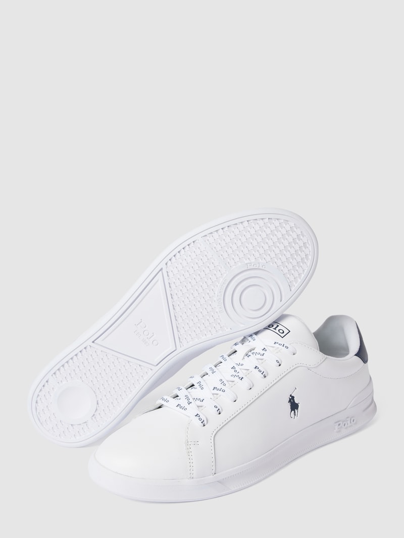 Sneaker mit Label-Print in weiß