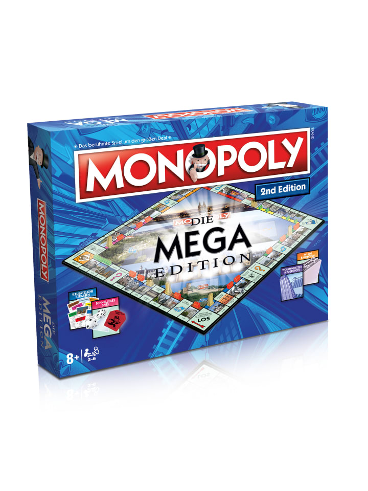 Winning Moves Monopoly Mega 2nd Edition Gesellschaftsspiel Brettspiel Spiel Auflage in bunt günstig kaufen onesize