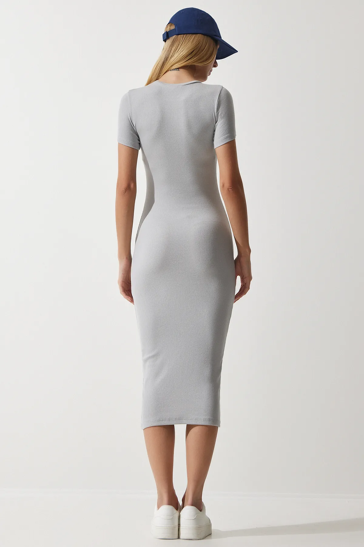 Happiness İstanbul  Kleid - Grau - A-Linie