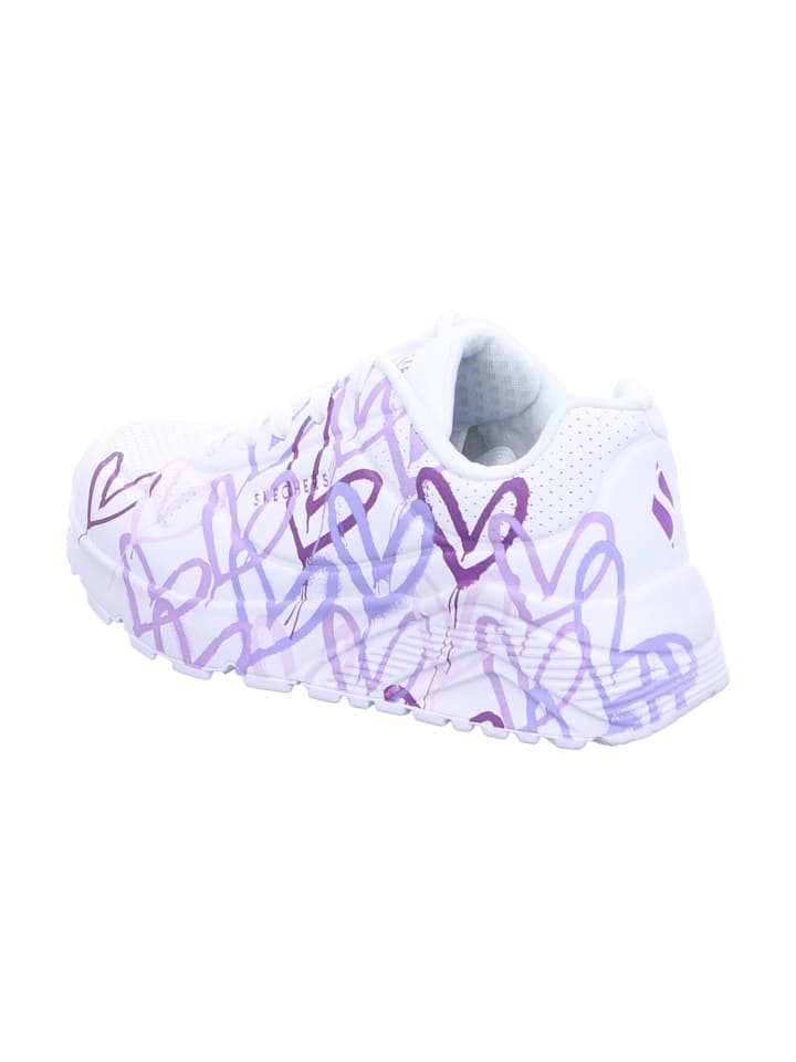 Skechers Mädchen Halbschuhe UNO LITE - SPREAD THE LOVE in Weiß günstig kaufen
