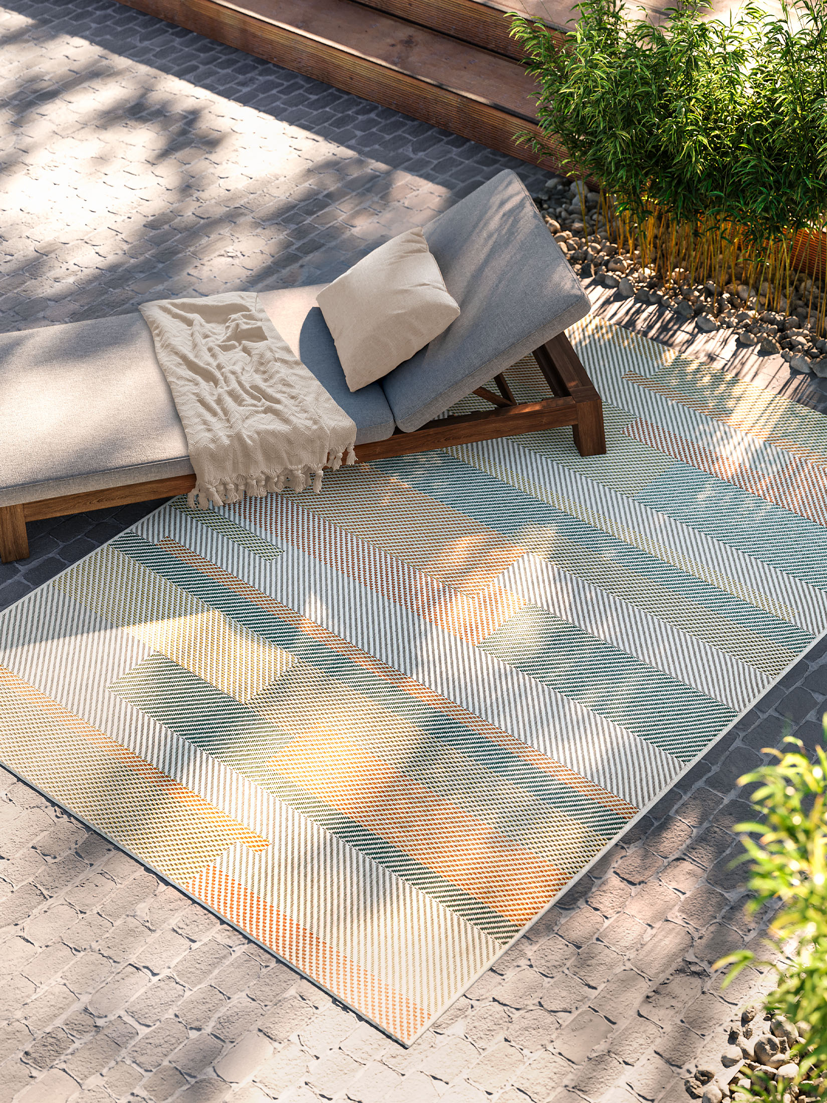 San Diego Outdoor-Teppich, Multicolor