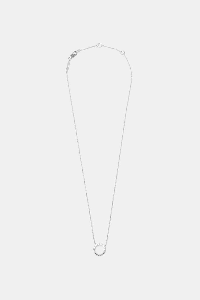 Halskette mit Kugelanhänger, Sterling Silber