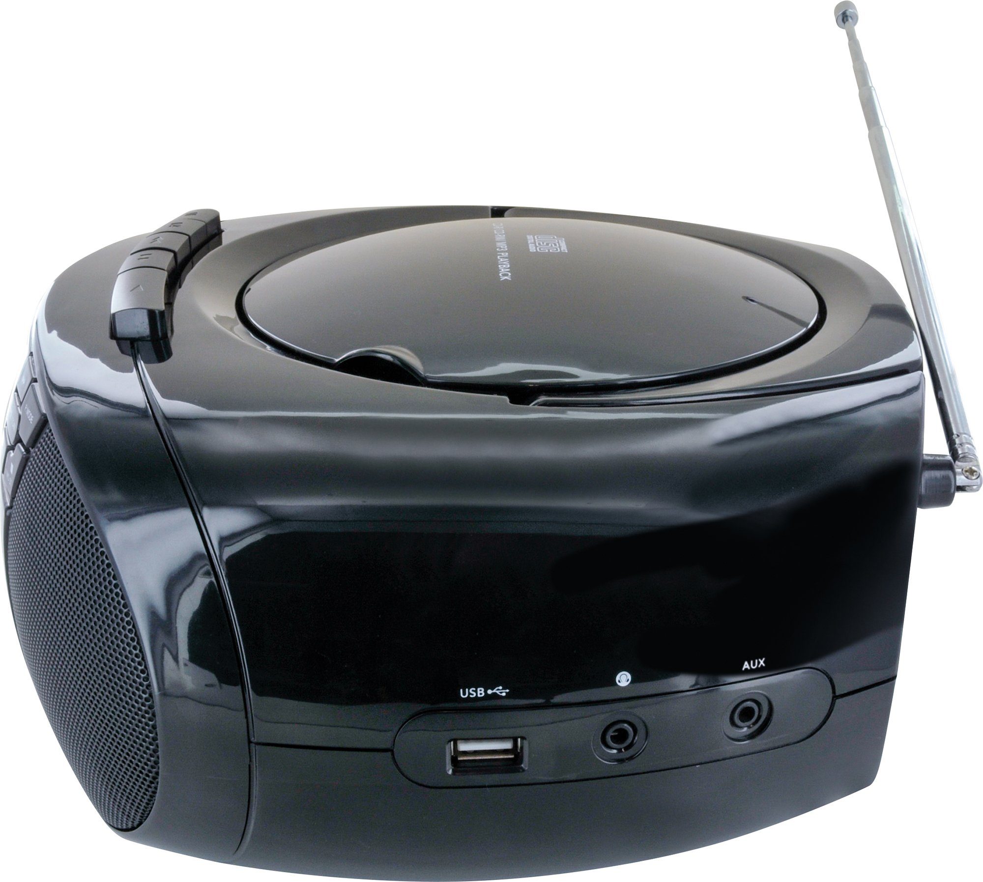 Schwaiger 658026 Boombox (FM, 2.4 W, CD-Player, Kassettendeck)