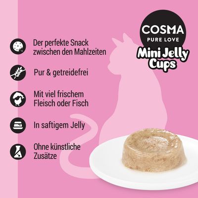 Cosma Mini Jelly Cups 6 x 25 g