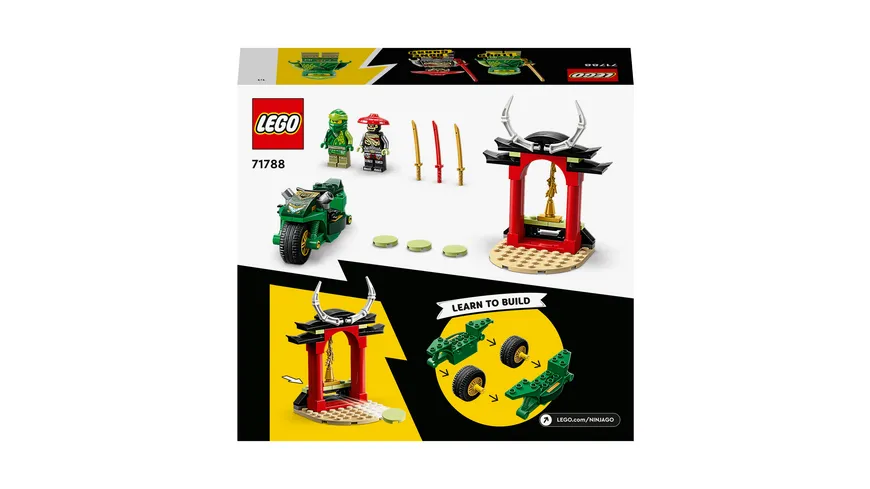 LEGO NINJAGO 71788 Lloyds Ninja-Motorrad Spielzeug für Kinder ab 4 Jahre