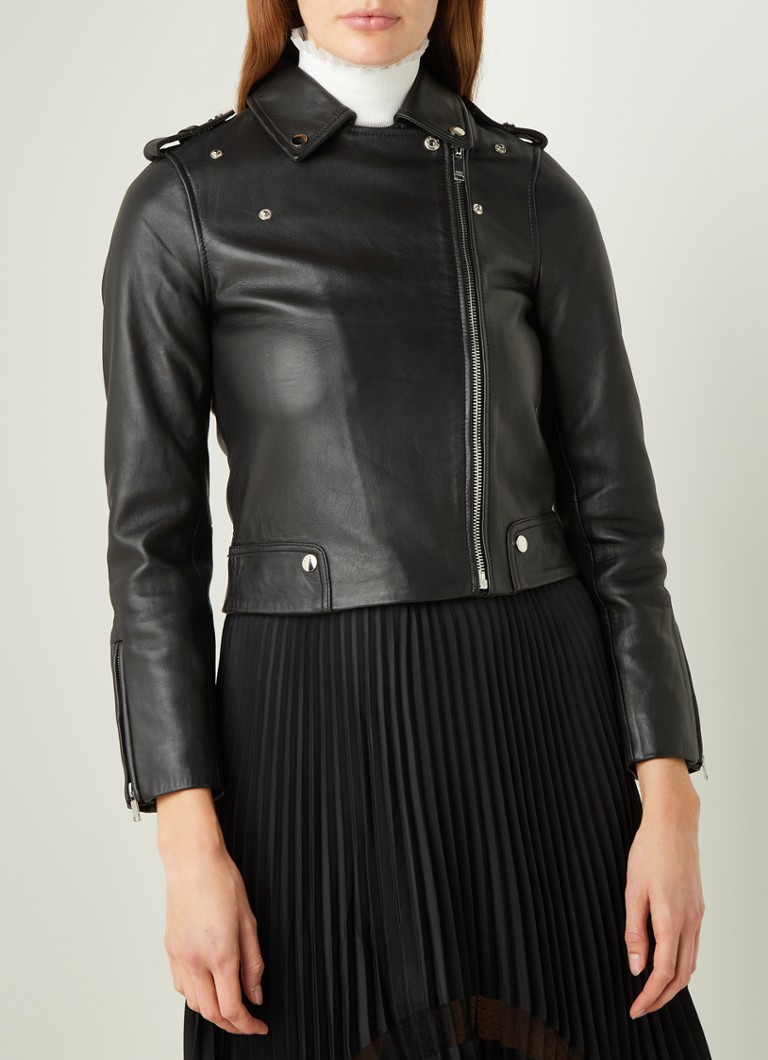 Jacheta Moto Claudie Pierlot Stretch Fermoar