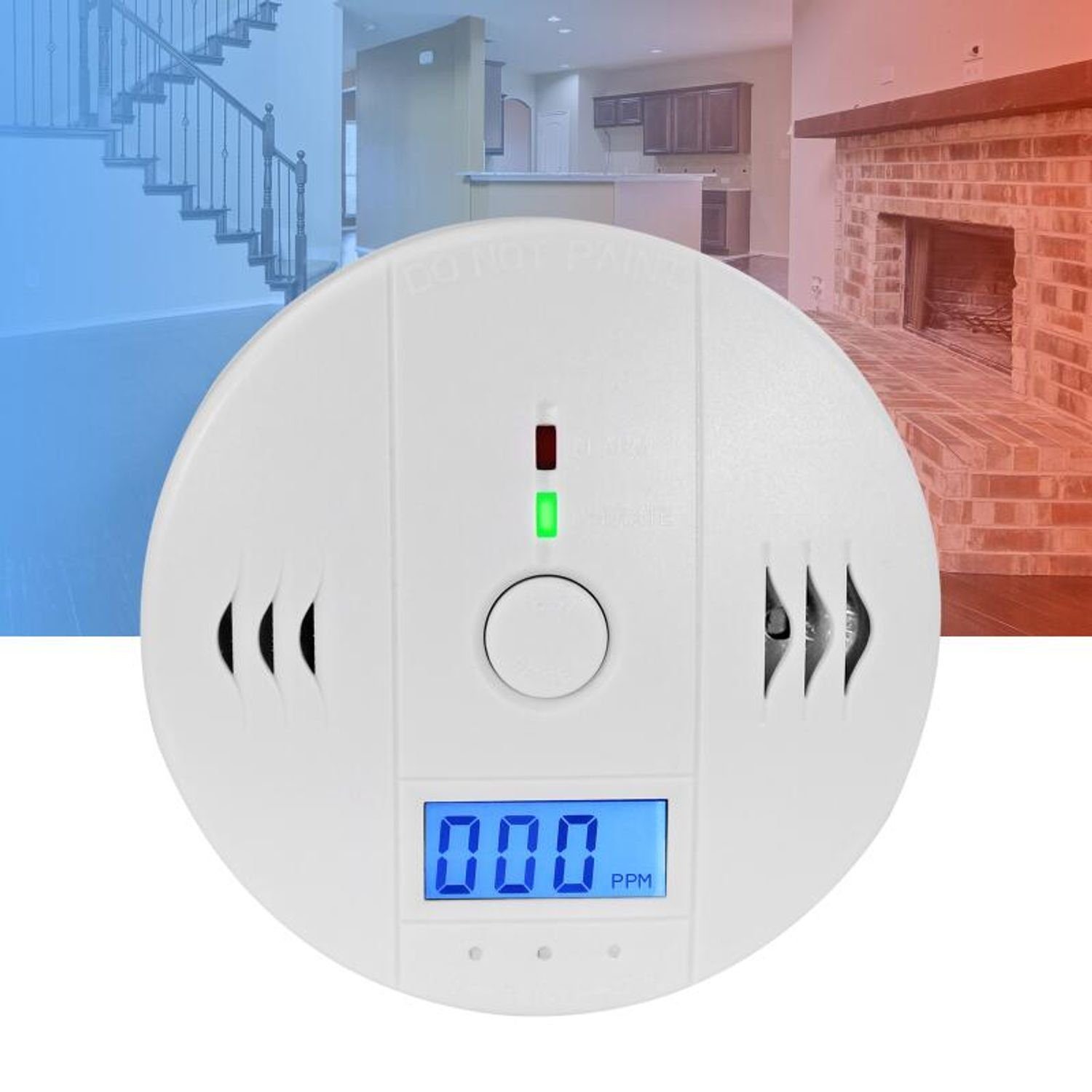 EAXUS EAXUS Kohlenmonoxid-Detektor LCD-Anzeige CO2 Warnmelder Gasmelder CO-Melder
