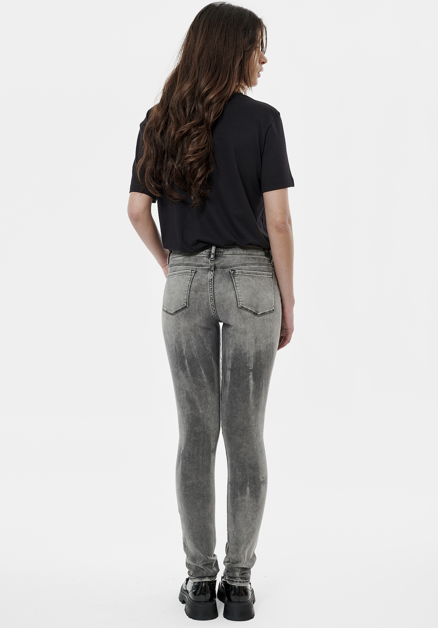 LARGE  T-shirt noir Femme