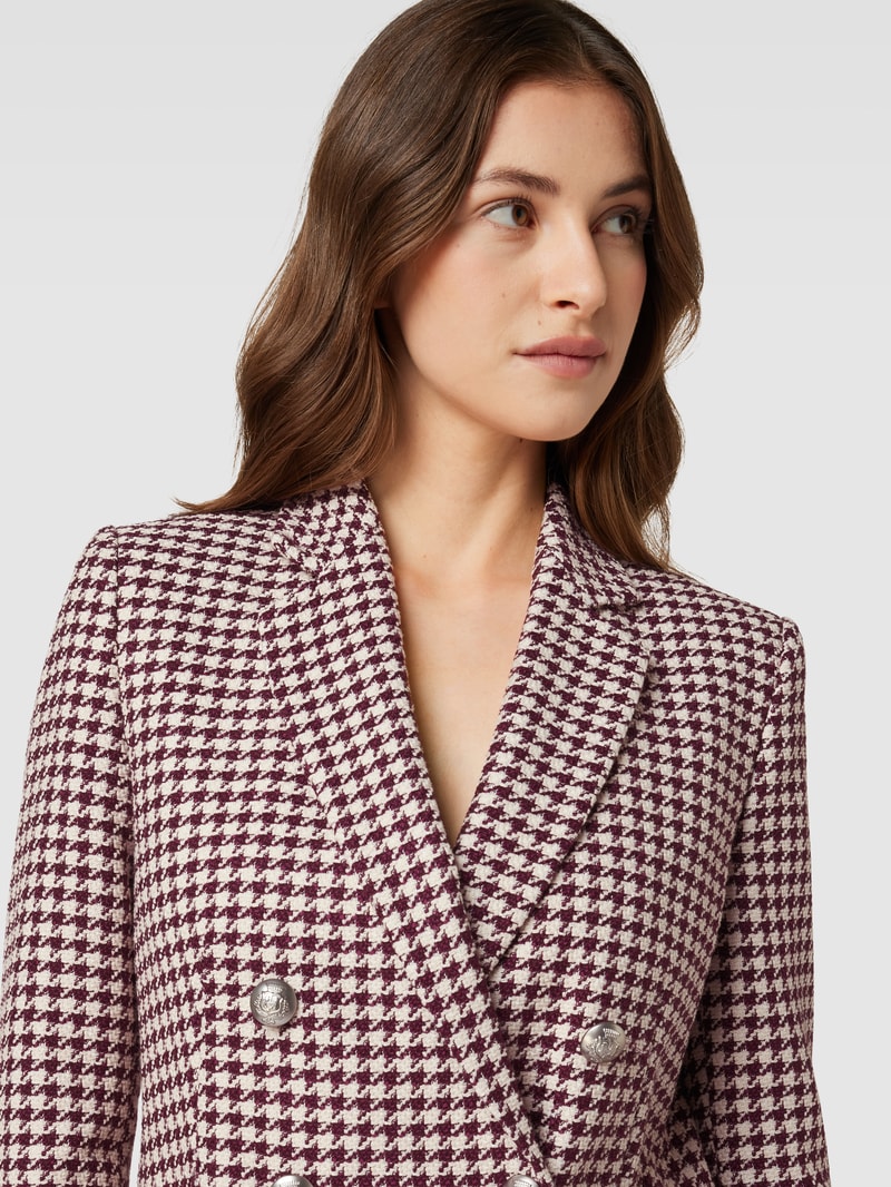 Damen Blazer in Bouclé-Optik in bordeaux rot