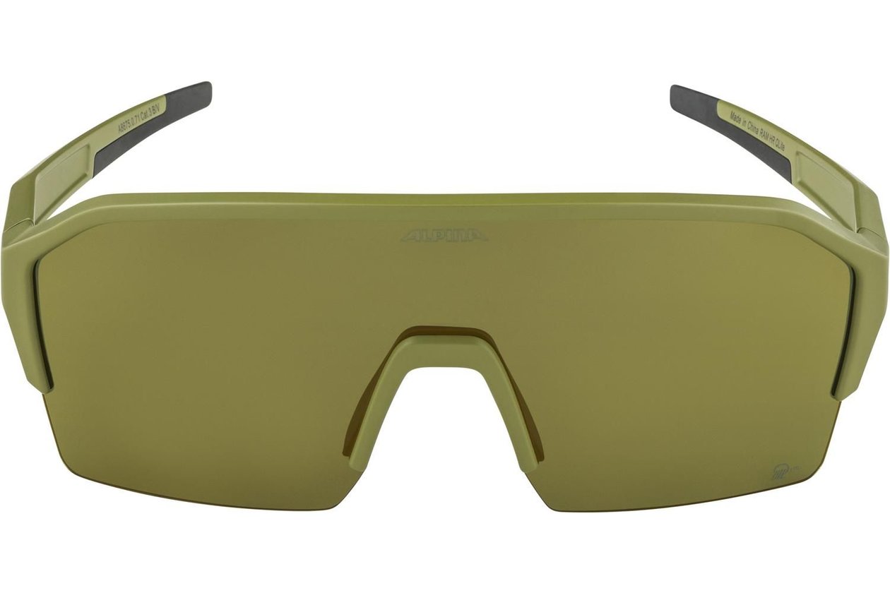 Alpina Ram HR Q-Lite olive matt / gold mirror lens