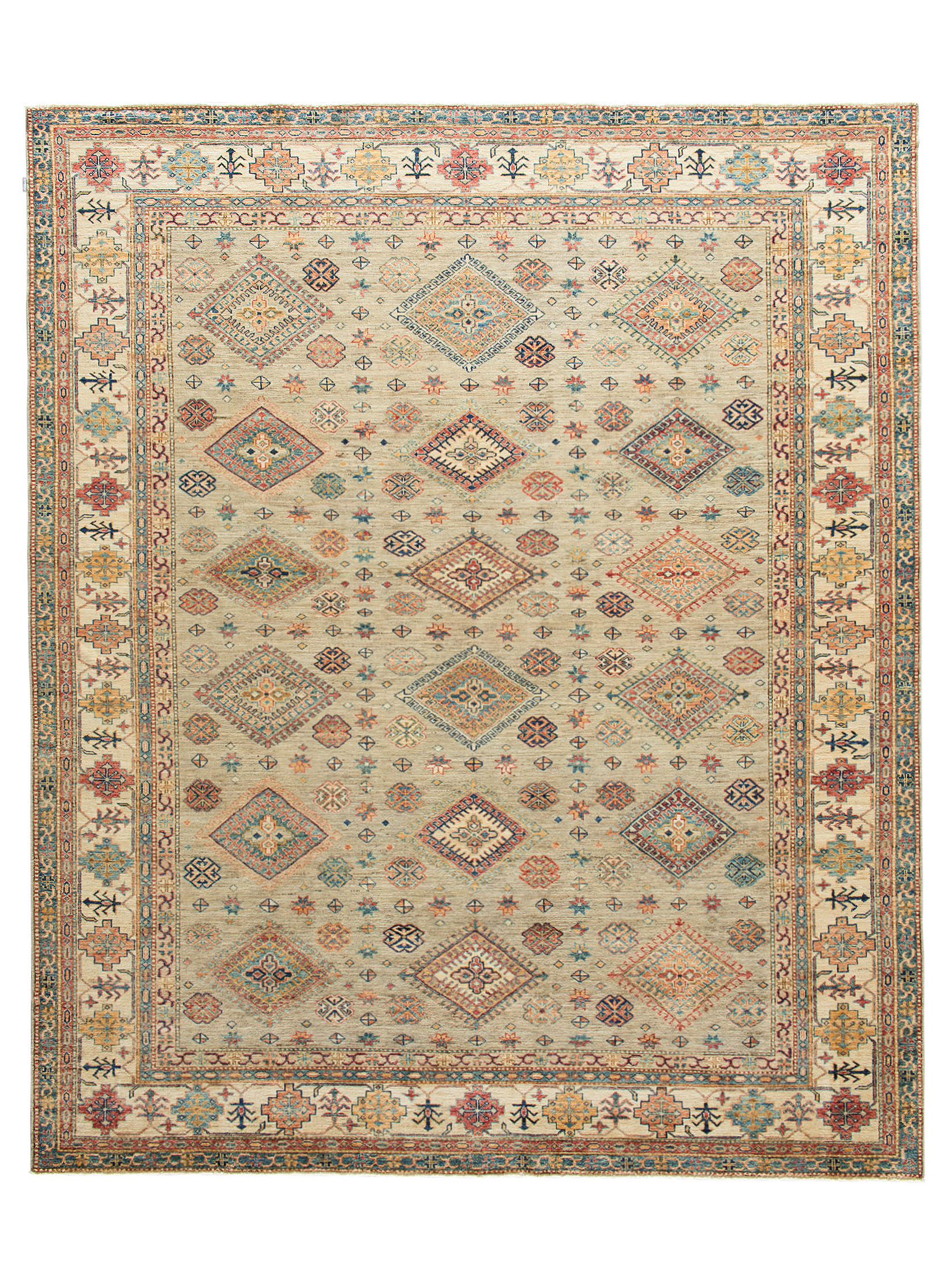 Kazak Ghazni ca. 252 x 301 cm, Unikat / Einzelstück