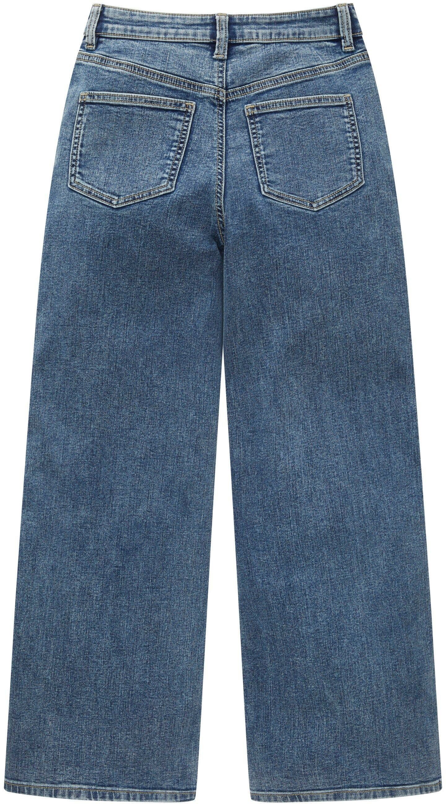 TOM TAILOR Weite Jeans mit Knopf- und Reißverschluss