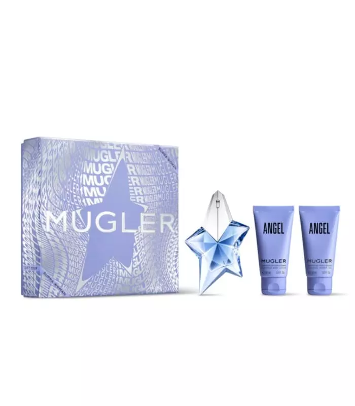 ANGEL Coffret Eau de Parfum rechargeable + Lait Corps + Gel Douche