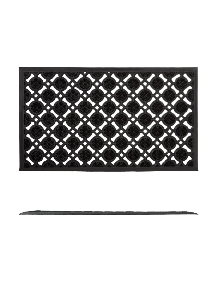 relaxdays Fußabtreter in Schwarz - 75 x 45 cm günstig kaufen onesize