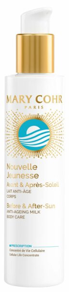 Mary Cohr Age of Signes Defence Nouvellle Jeunesse Avant & Après Soleil Body Körpercreme