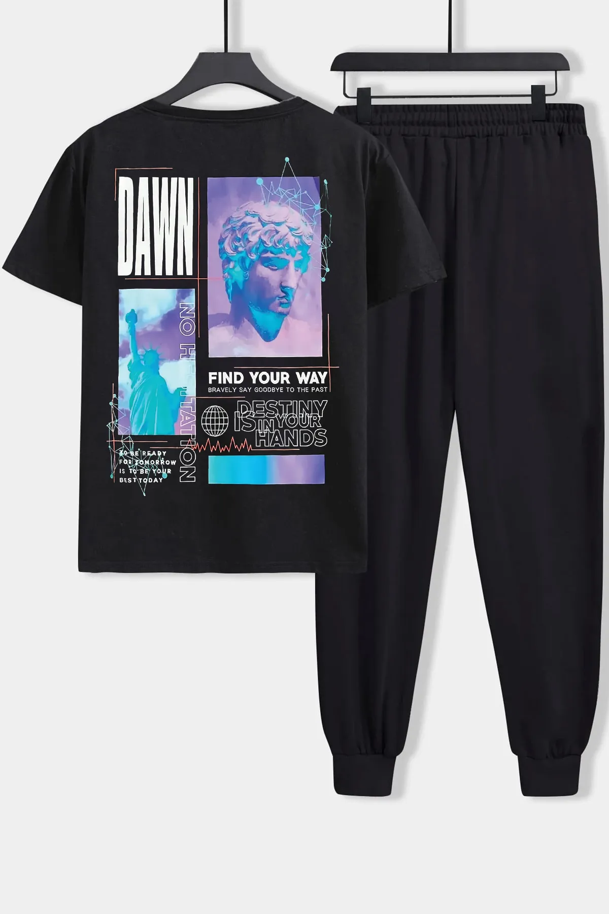 uyguntarz  2-teiliges Trainingsanzug-Set Dawn für Unisex
