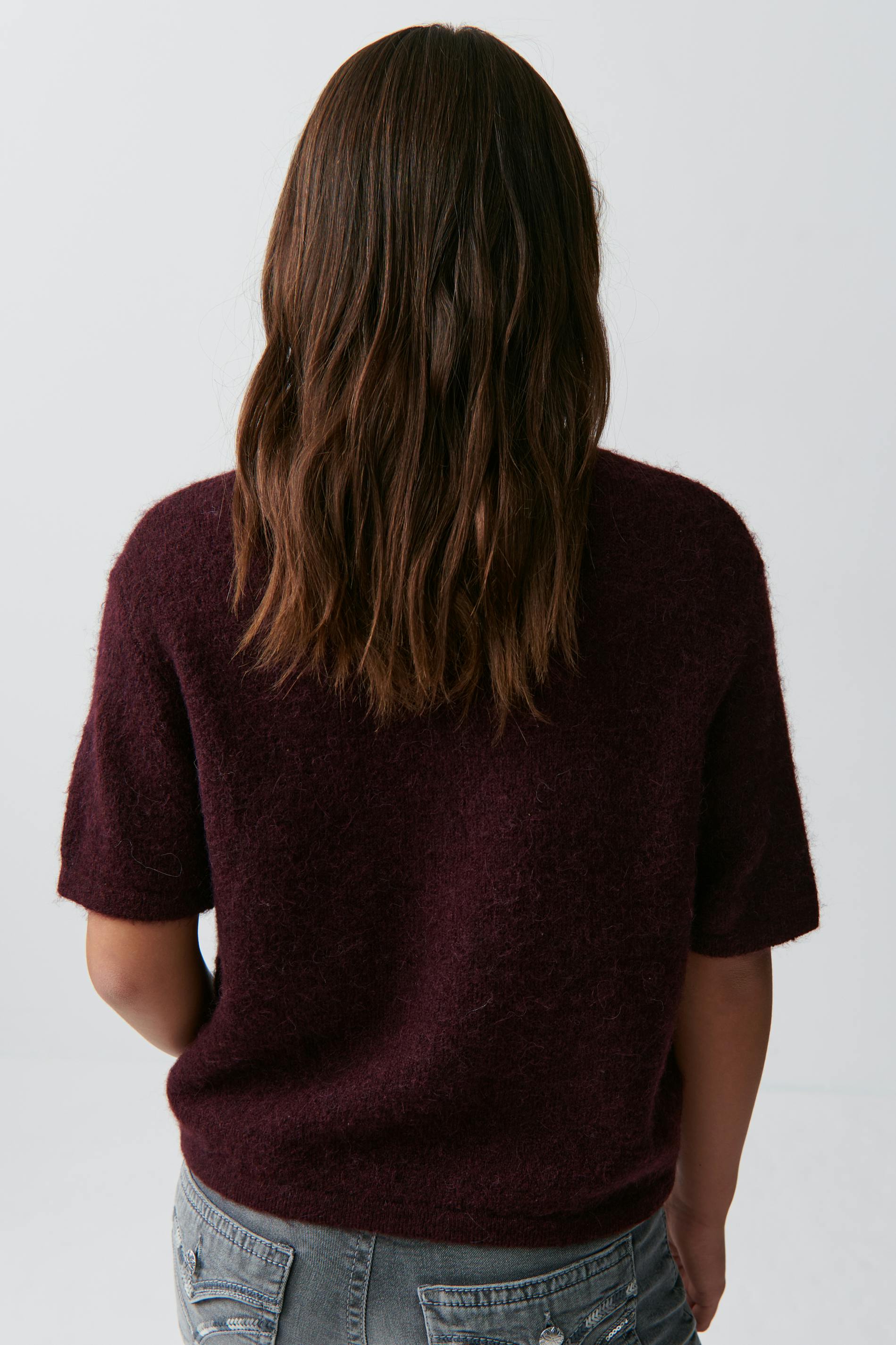 Y kn short sleeve top