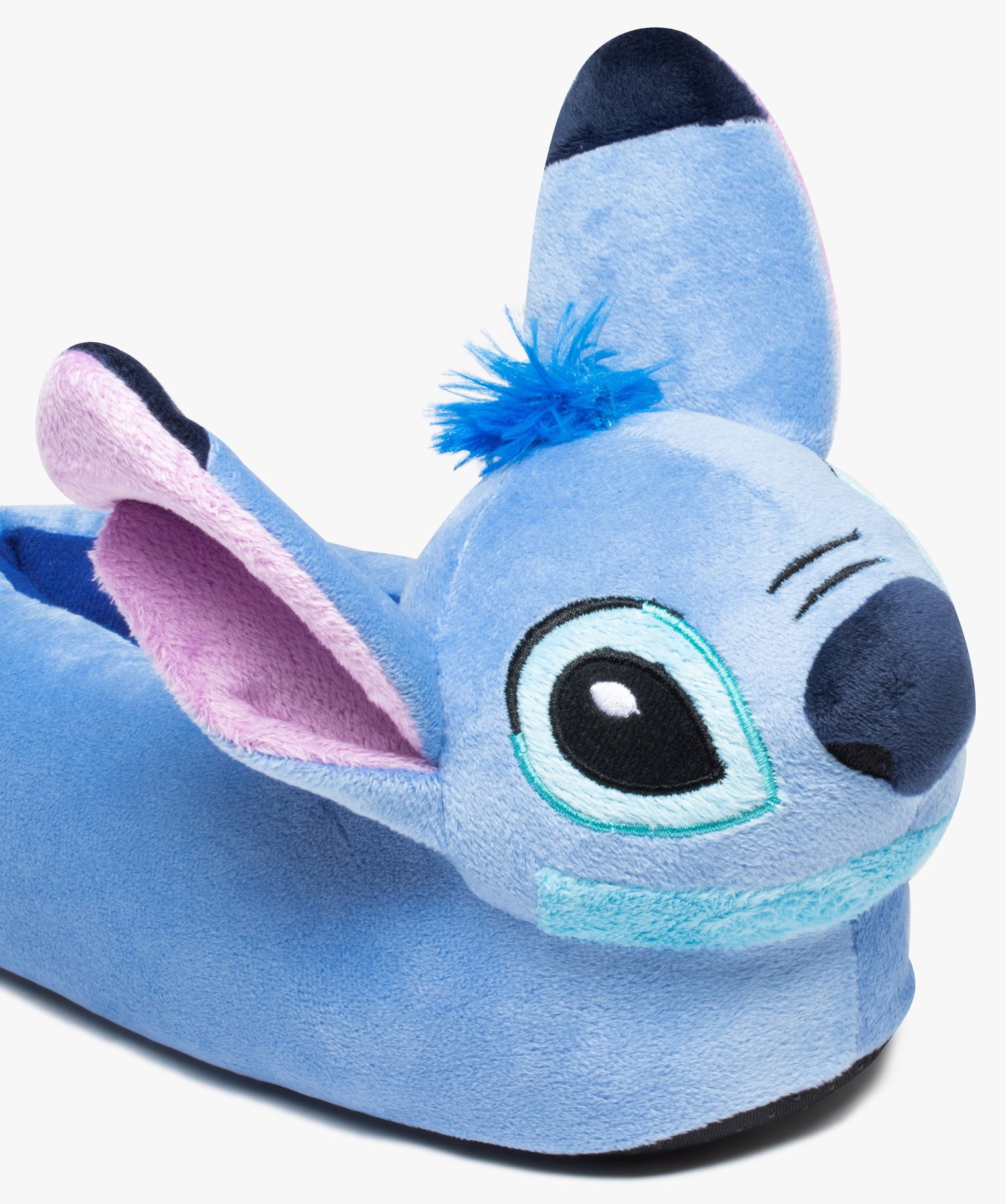Chaussons fille pantoufle en forme Stitch - DS bleu | GEMO