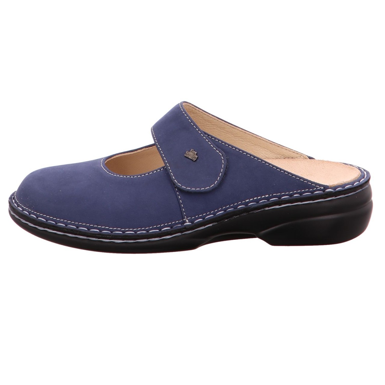 FINN COMFORT Pantoletten blau Stanford demin
