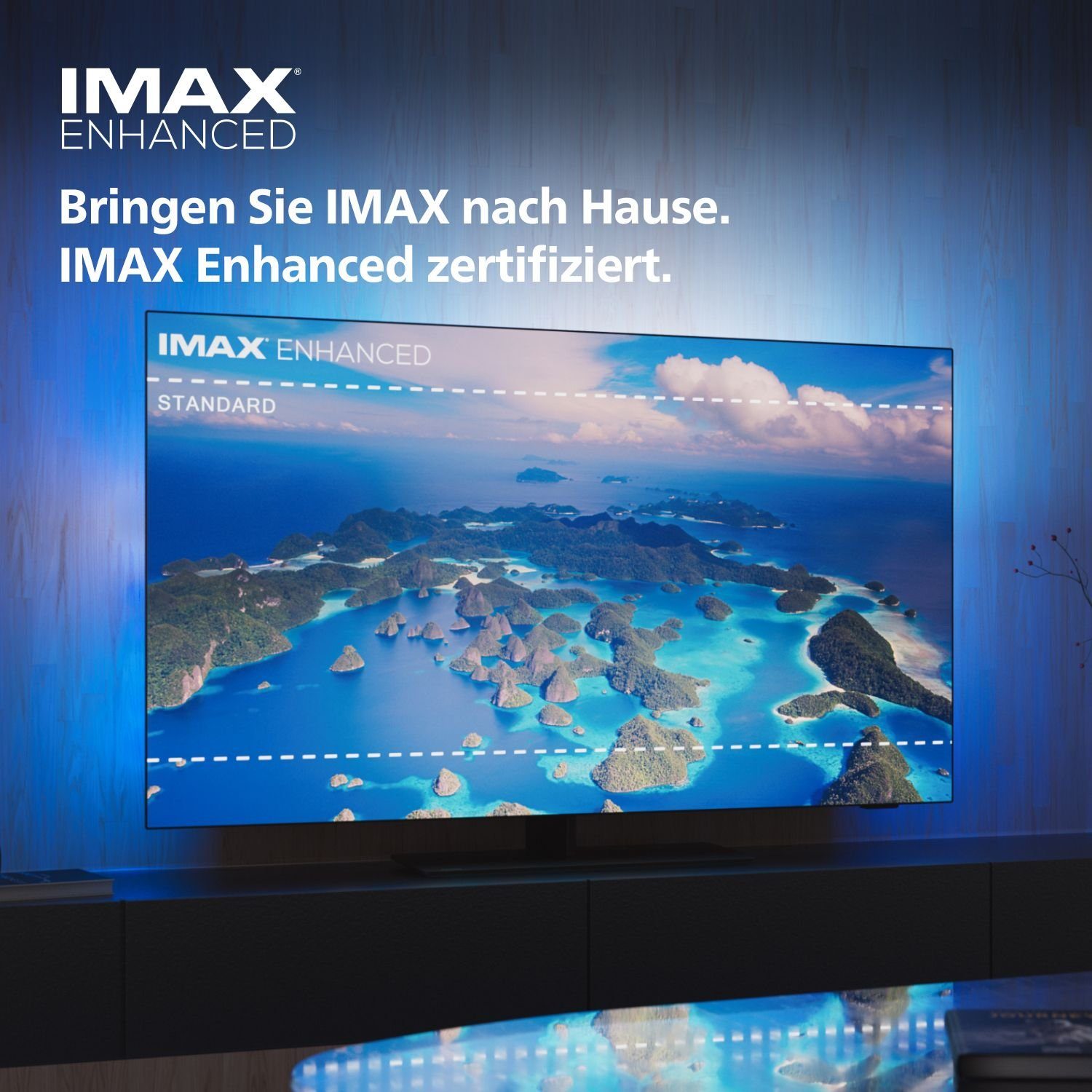 Philips 48OLED808/12 LED-Fernseher (122 cm/48 Zoll, 4K Ultra HD, Android TV, Smart-TV)