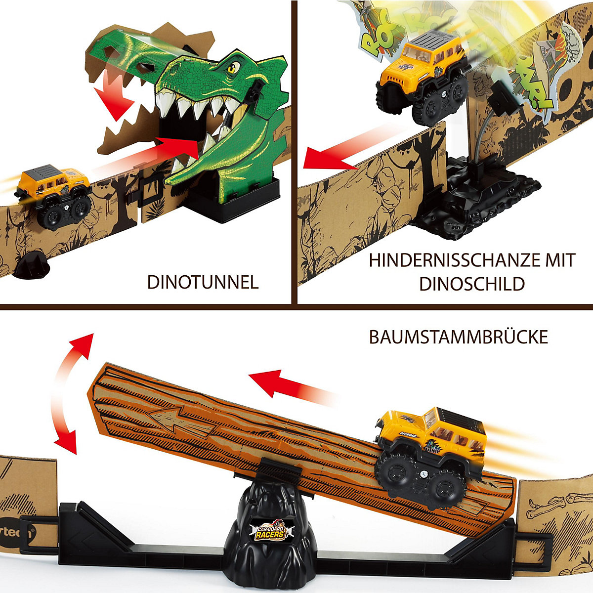 Car-Board Racers - Dino-Adventure Set