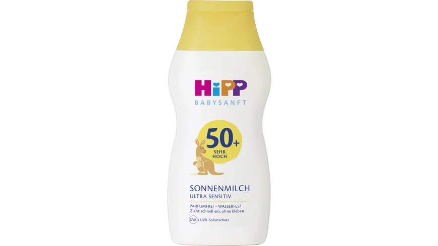 HiPP Babysanft Sonne Sonnenmilch LSF50+ 200 ml