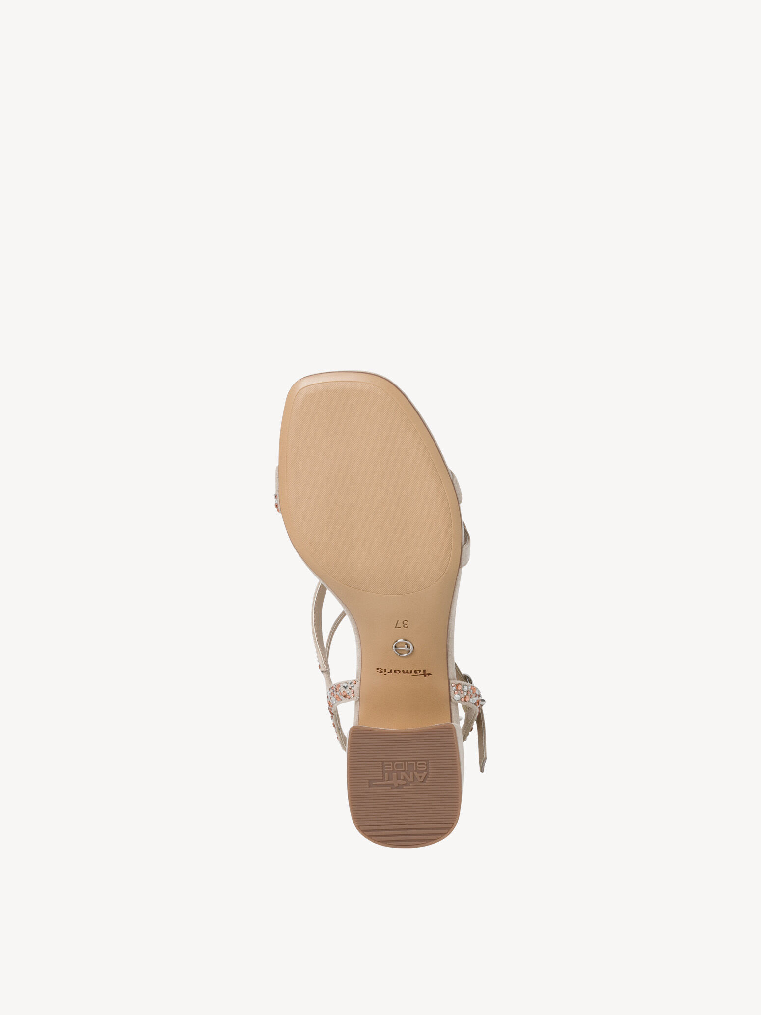 Sandale à talon - beige