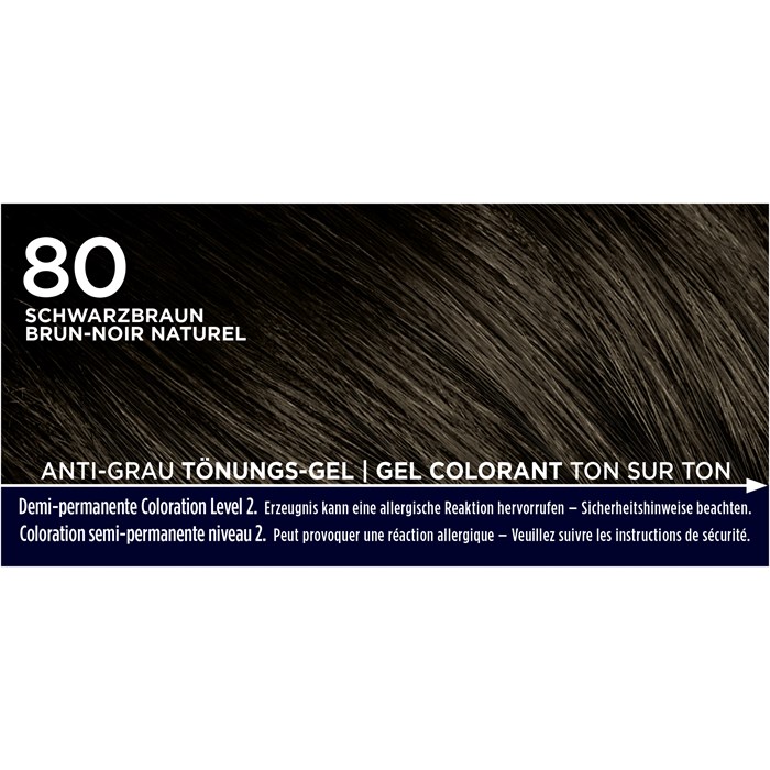 Anti-Grau-Tönungs-Gel Natur Schwarzbraun