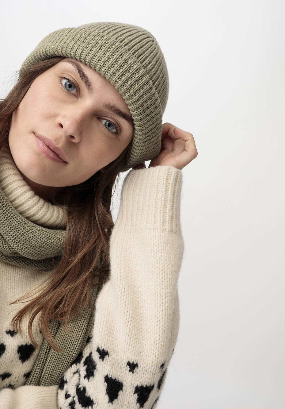 Unisex Strickmütze aus reiner Bio-Baumwolle