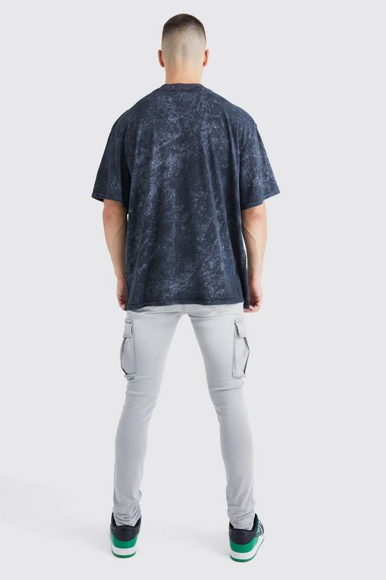 Tall Super Skinny Stretch Cargo-Jeans