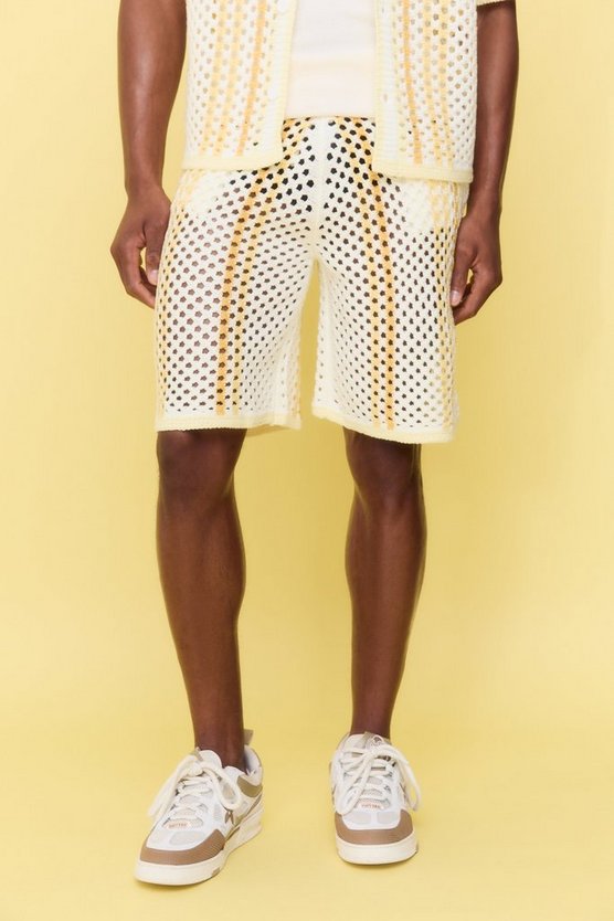 Lockere gestreifte Shorts