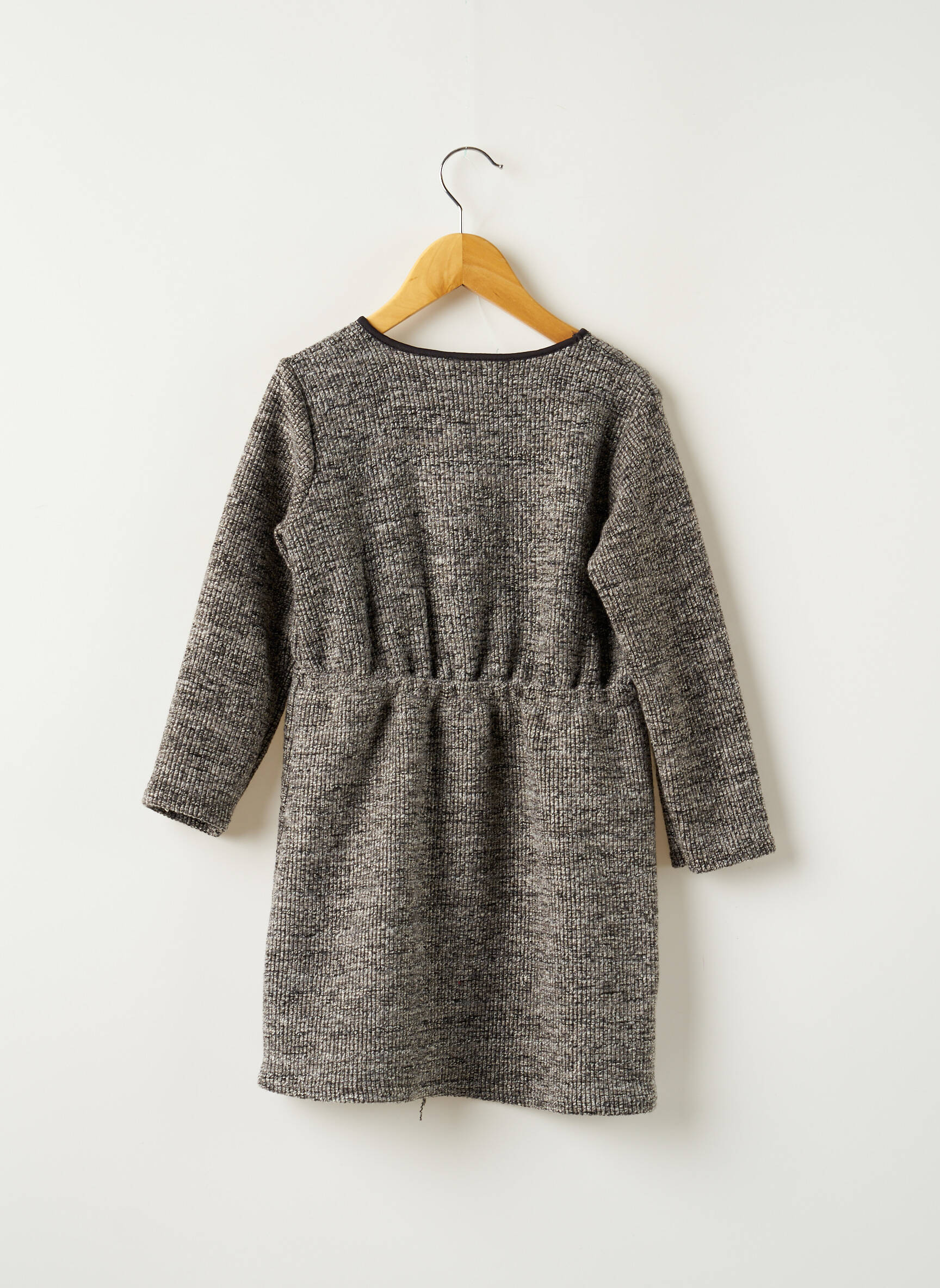P Tit Mome Robes Mi Longues Fille couleur gris