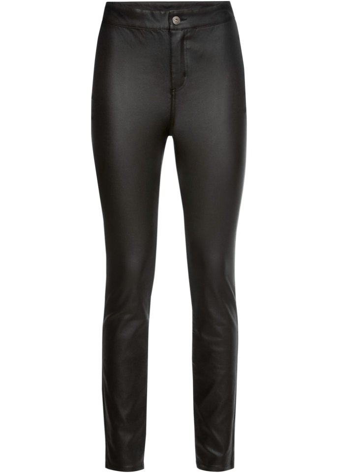 Lederimitat-Hose High Waist